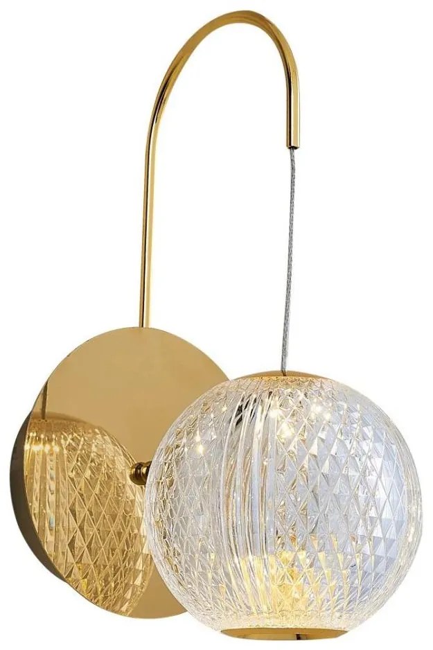 Aplica de perete LED CREMONA, 5W, 230V, 3000K, auriu