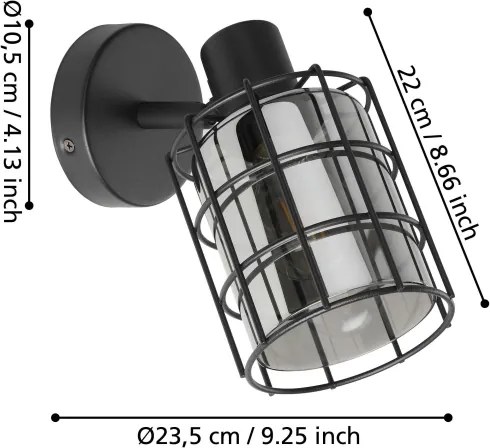 Eglo 99711 - Aplică CONSACA 1xE27/28W/230V