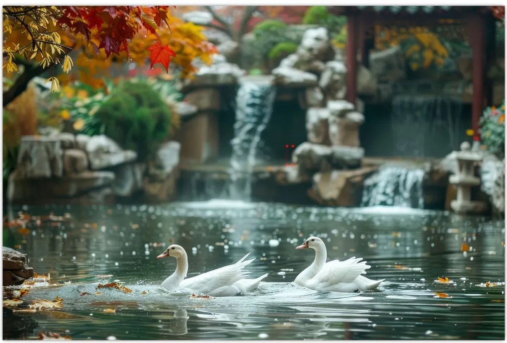 Tablou - iaz asiatic (90x60 cm)