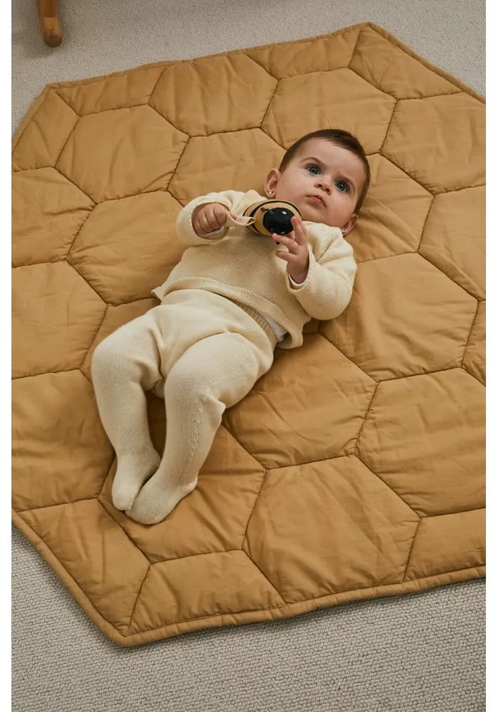 Saltea de joacă pentru copii galbenă Honeycomb – Lorena Canals