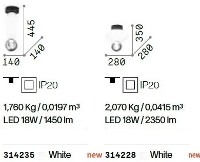 Plafoniera LED design modern Lumiere-2 pl