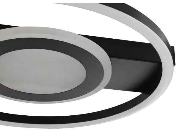 Brilliant - LED RGBW plafonieră MAUREEN, cu funcție dimmabilă, LED/20W/230V 3000-6500K neagră+ telecomandă