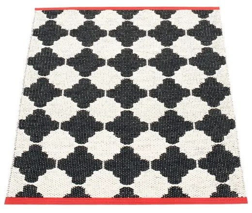 Covor pentru exterior și interior alb-negru 70x90 cm Marre Black Coral – Pappelina