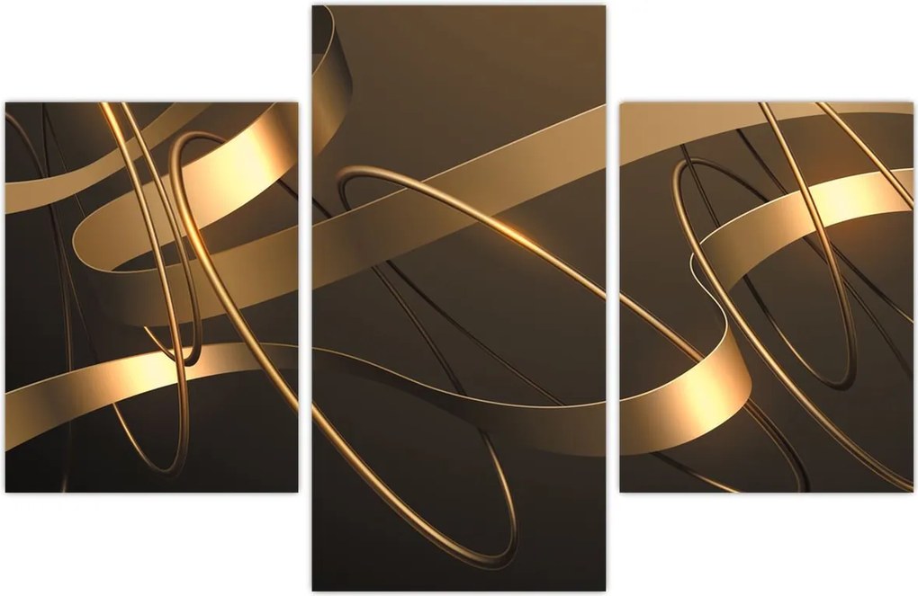 Tablou - Panglici de bronz (90x60 cm)