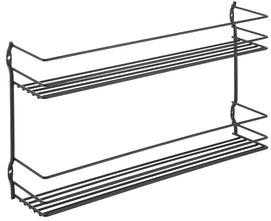 Organizator pentru mirodenii, de montat pe perete, din oțel Pepito – Metaltex
