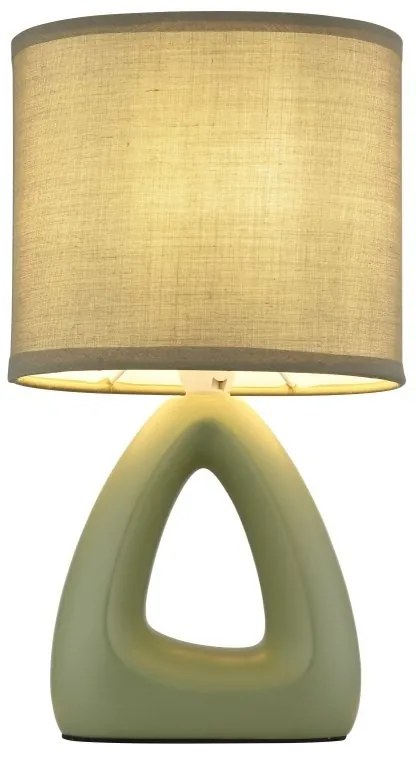 Lampa de masa ceramica verde TRIANGLE