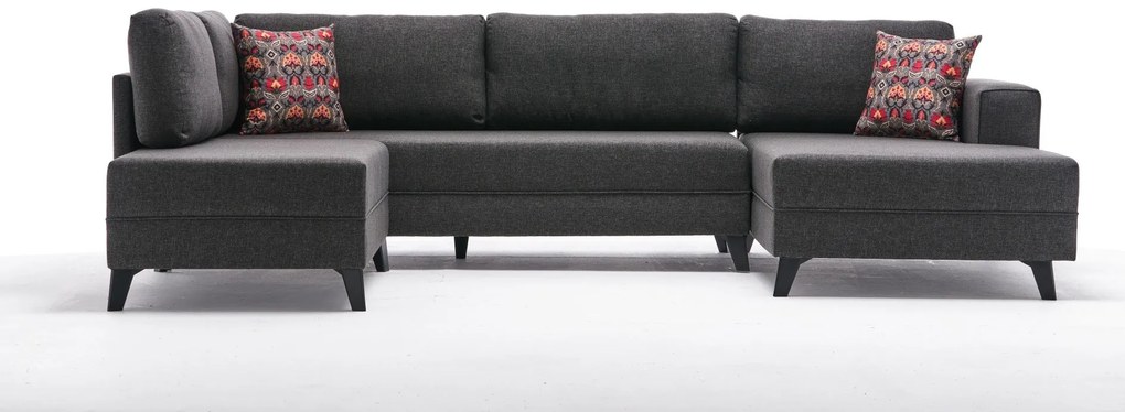 Canapea extensibilă de colț Efsun - Anthracite