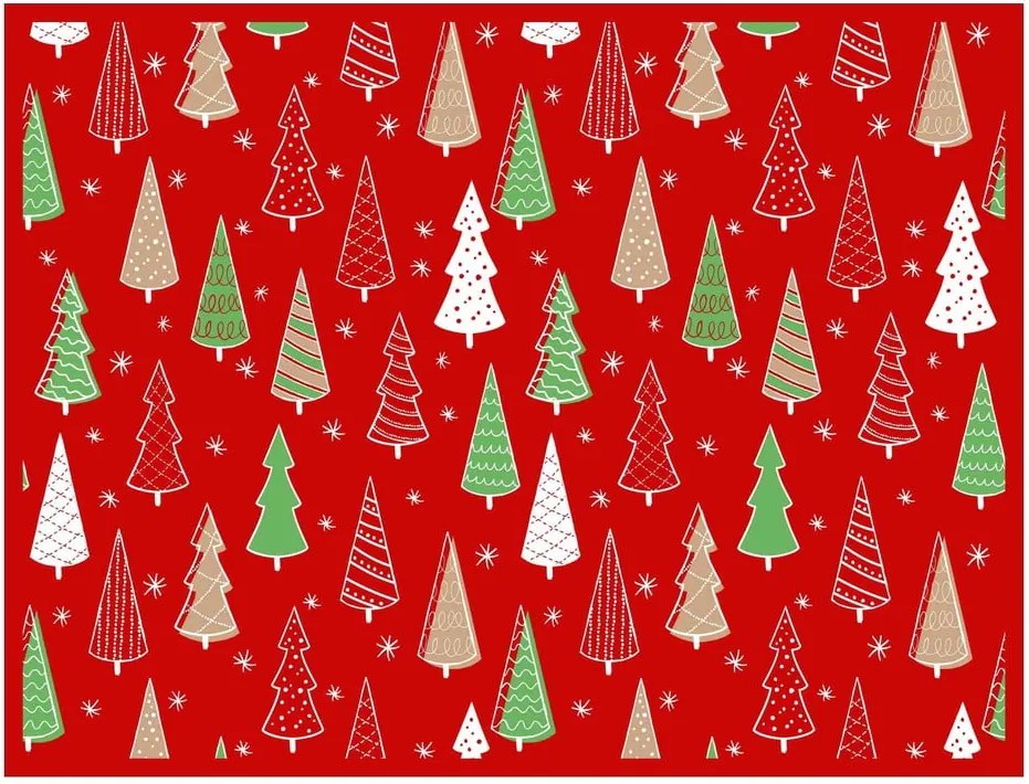 Set 2 suporturi dreptunghiulare pentru farfurii Crido Consulting Festive Forest, 40 x 30 cm