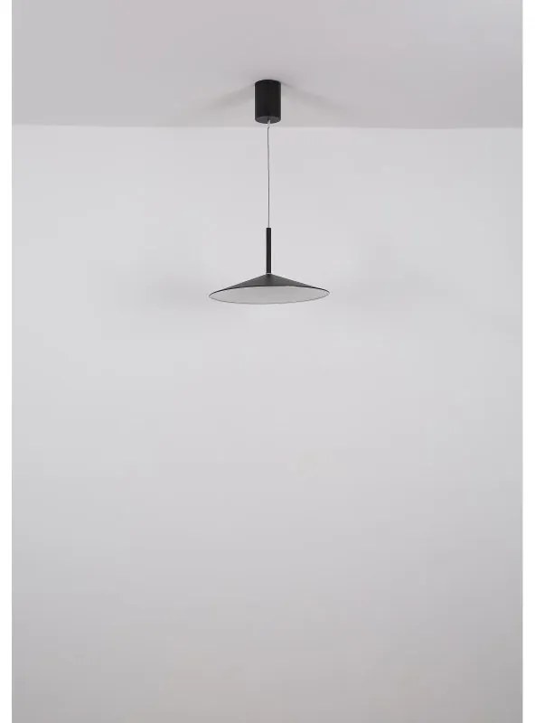 Lustra suspendata LED metal negru LAMPONE