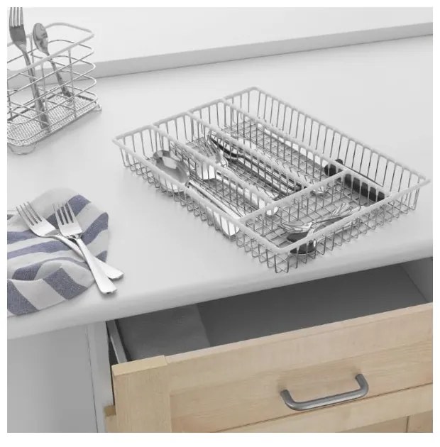 Suport din inox pentru tacâmuri Addis Wire, 36,5 cm