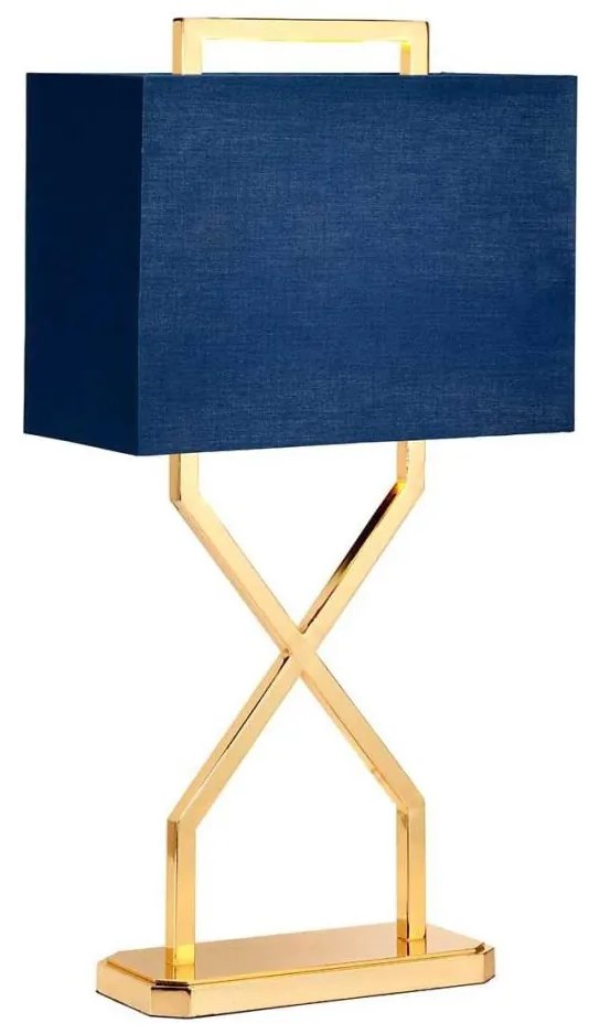 Lampă de masă Elstead CROSS-TL CROSS 1xE27/60W/230V auriu/albastru