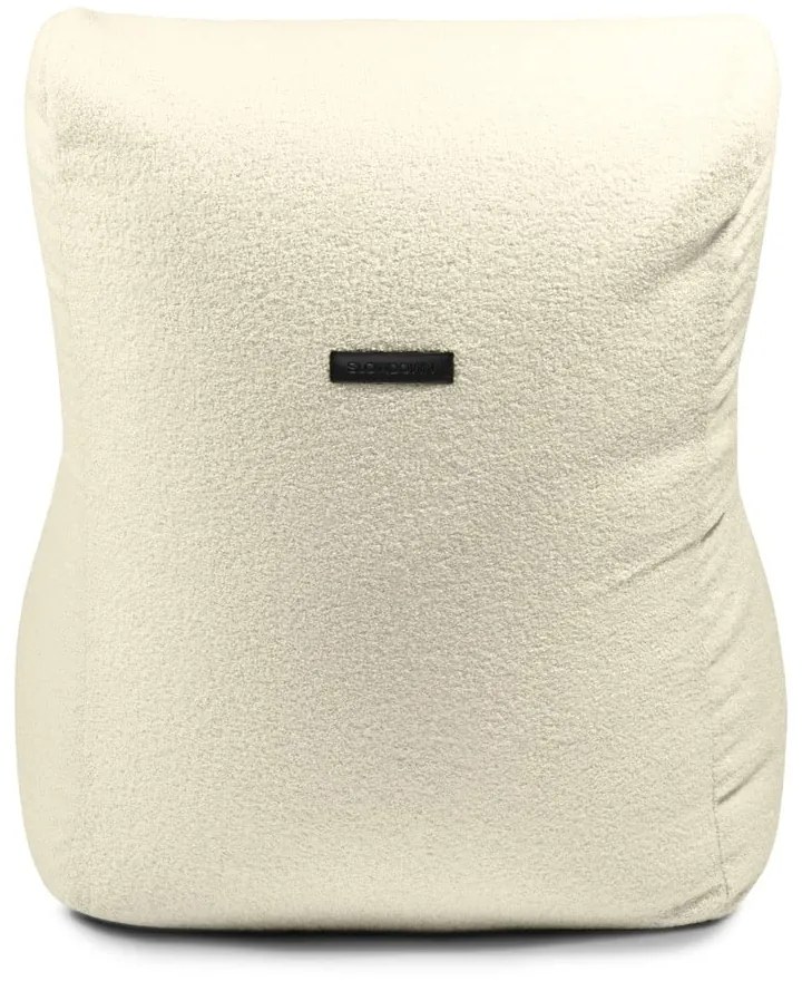 Fotoliu bean bag maro cu tapițerie din țesătură bouclé Lounge – SLOWDOWN