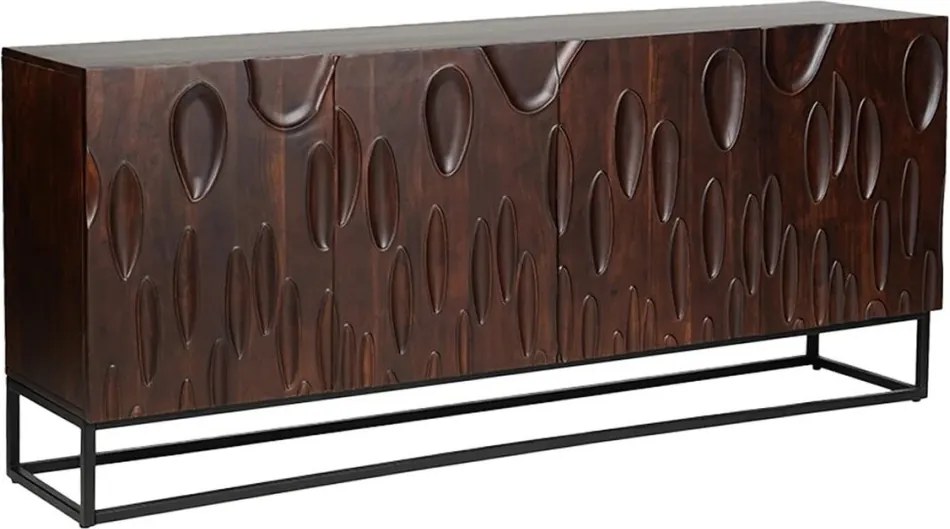 Comoda cu model 3D, Lemn Salcam, Maro, DUNE 175cm