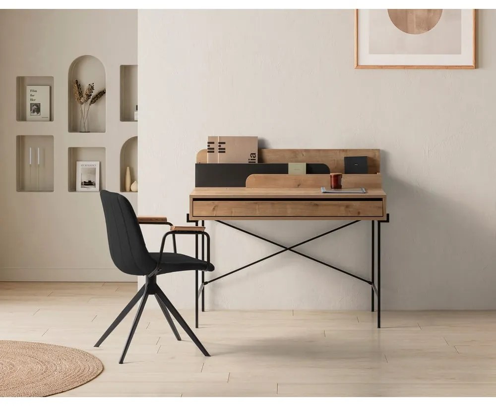 Scaune de dining negre 2 buc. Tali – Marckeric