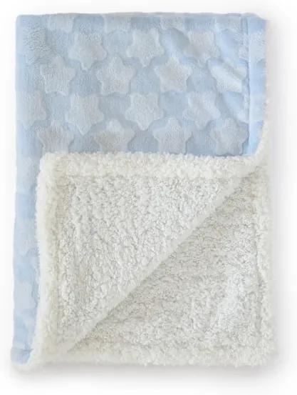Pătură pentru copii Naf Naf Estrellas, 80 x 110 cm, albastru