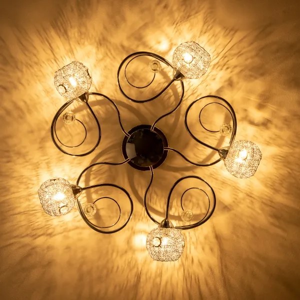 Eglo 32103 - Lustră aplicată LED VELAGO, 5xG9/33W/230V, crom lucios