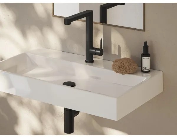 Ravak X070183 - Baterie pentru lavoar PURI 26,9 cm neagră