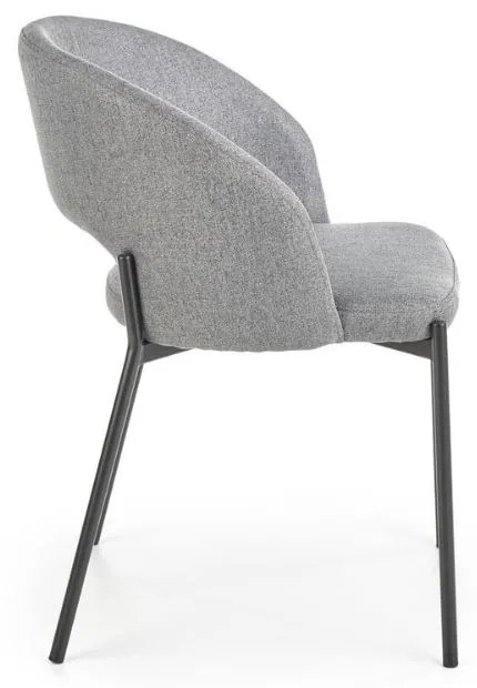 Scaun de bucaterie Alanna, gri/negru