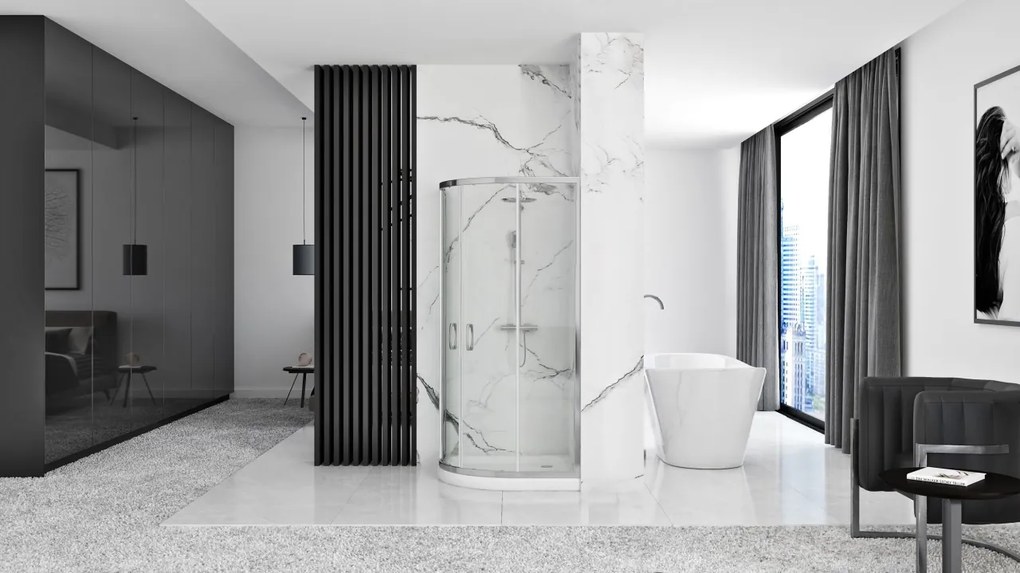 Cabina dus REA Look Chrome 80x80