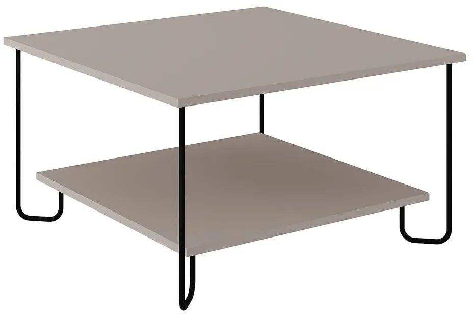 Măsuță de cafea gri 80x80 cm Tonka – Marckeric