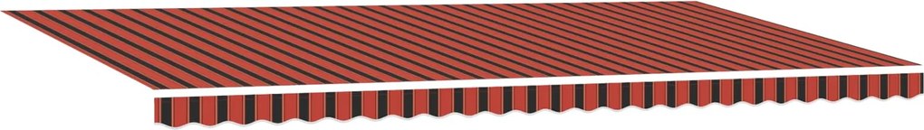 vidaXL Cortina Retractabilă portocaliu și maro 600 ×350 cm țesătură