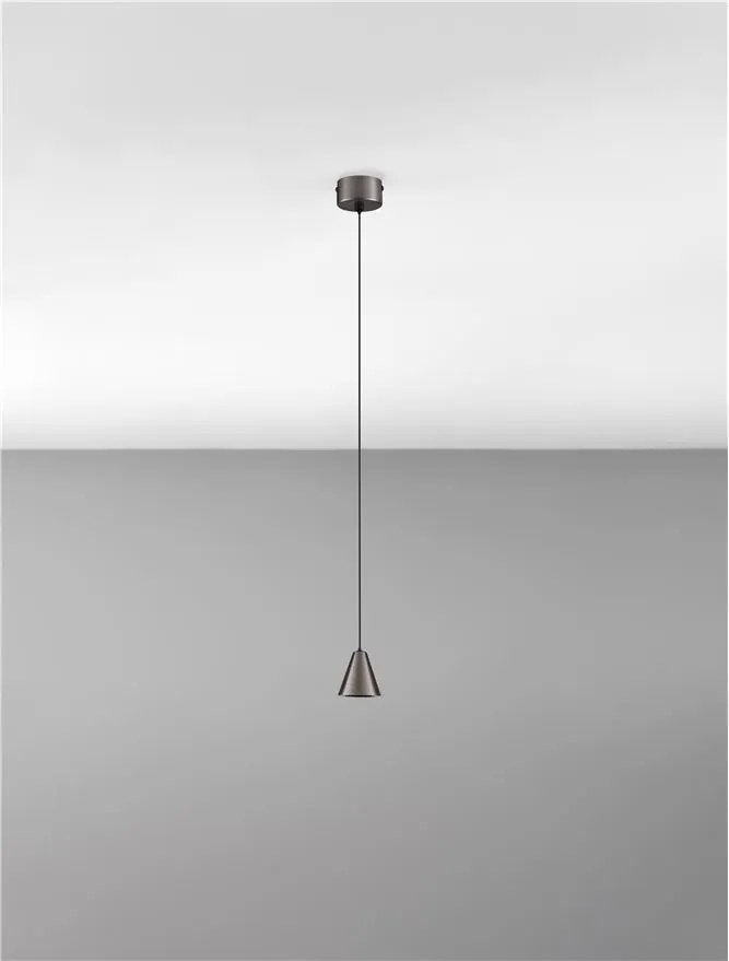 Pendul LED design minimalist IRMOS nickel negru