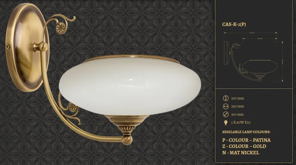Aplica design clasic realizata manual CASAMIA