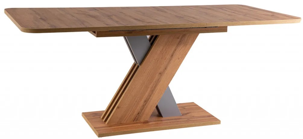 Masa Extensibila Exel stejar wotan/silver L140-180 cm