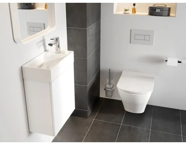 Ravak XJX01240000 - Lavoar pentru montare pe blat VEDA SLIM, 40 x 22 cm, ceramică/alb