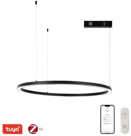 Immax NEO 07215L-LED Lustr FINO 60W/230V 80cm negru, dimabil, Tuya+DO