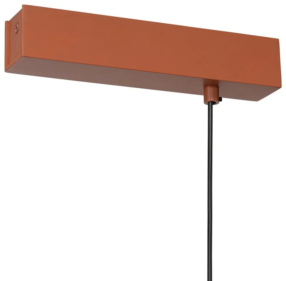 Lustra suspendata LED, 120cm, Otel, Teracota, MIAMI