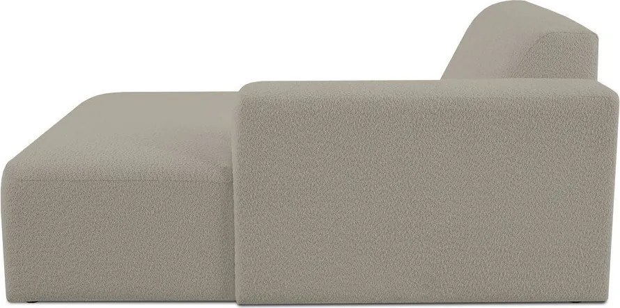 Modul pentru canapea maro deschis cu tapițerie din stofă bouclé (cu colț pe partea dreaptă) Roxy – Scandic