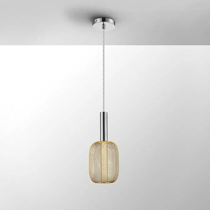 Pendul LED design modern Micron crom/auriu SV-413503