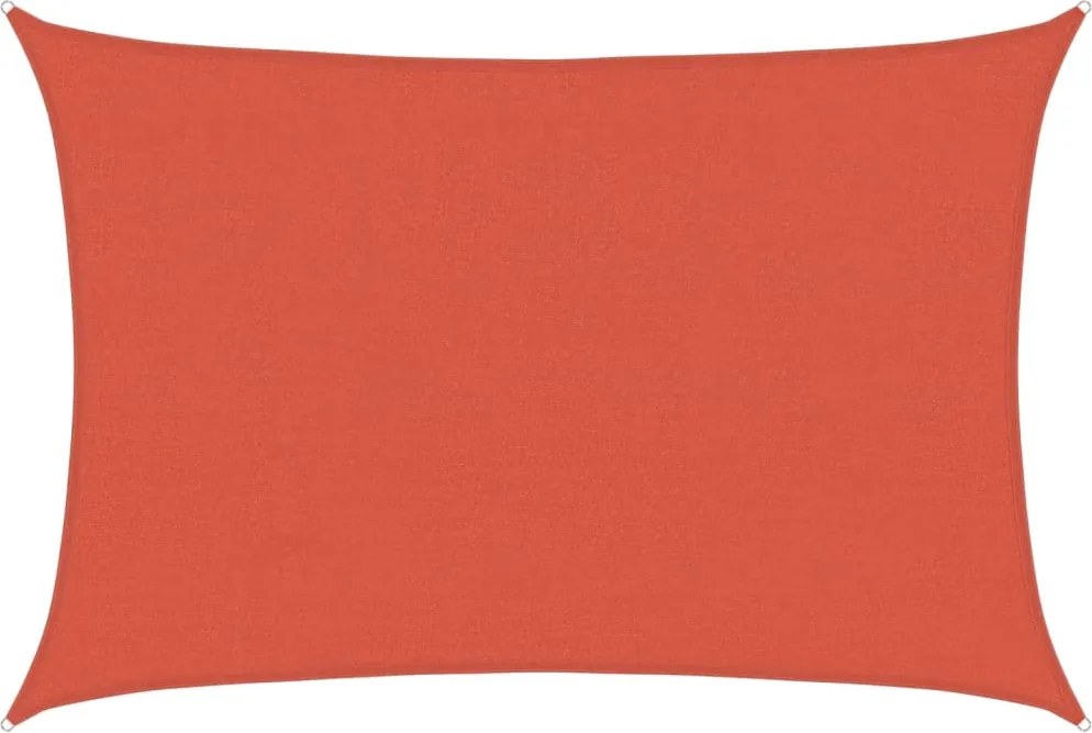 vidaXL Parasolar, cărămiziu, 4x5 m, HDPE, 160 g/m²