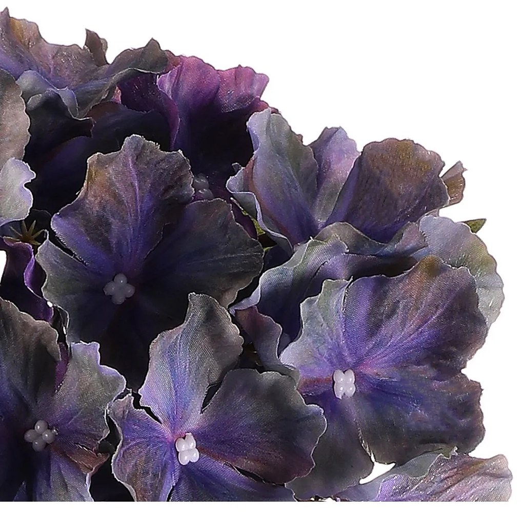 Floare artificială Hortensie albastră, 20 x 20 x50 cm