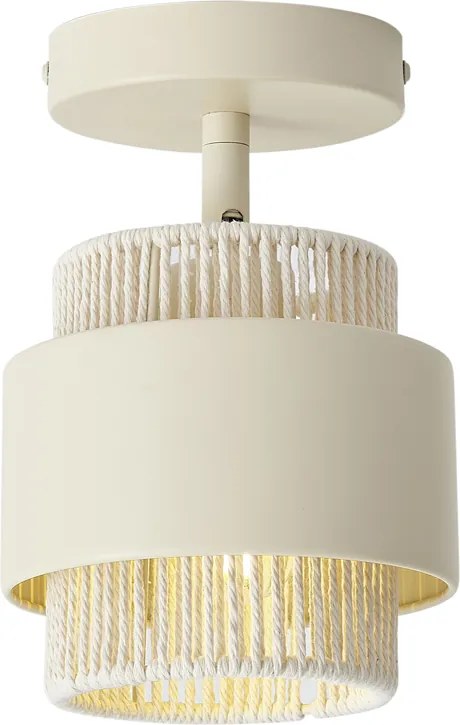 Spot modern bej cu auriu, rotativ și înclinabil - Kora