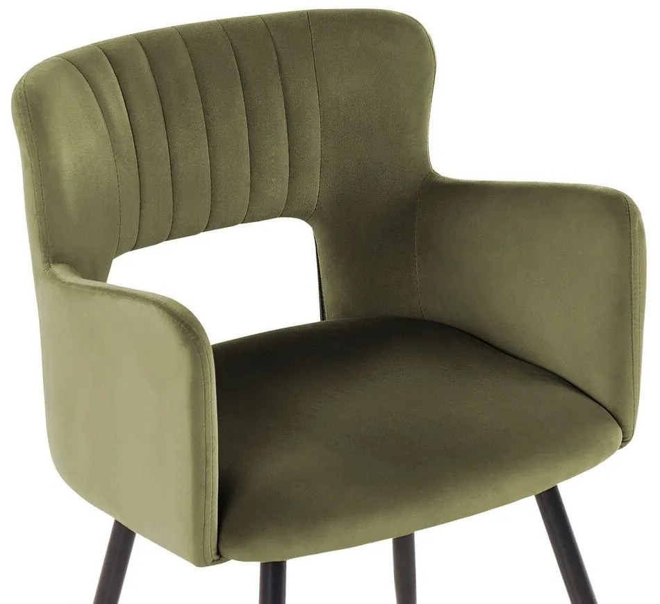 Set 2 buc scaune sufragerie Shelba (verde măslin) . 1075756