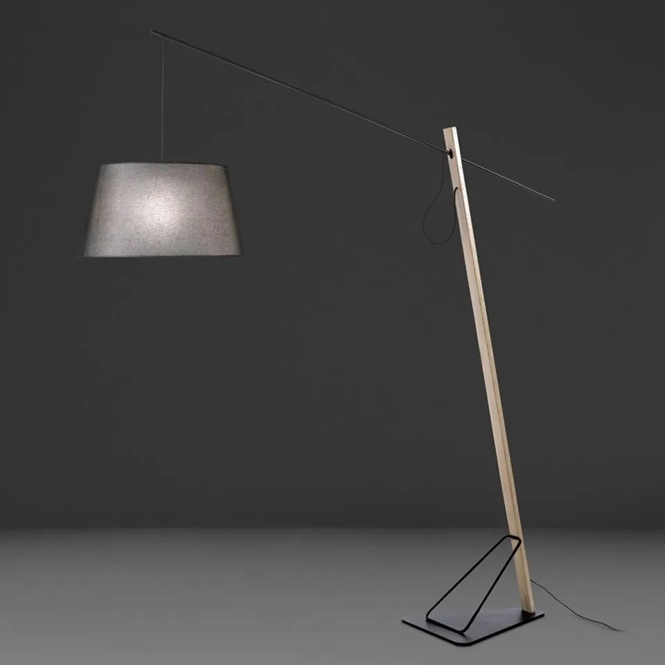 Lampadar, Lampa de podea eleganta design modern Oak wood