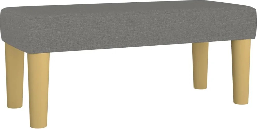 vidaXL Bancă, gri închis, 70x30x30 cm, textil