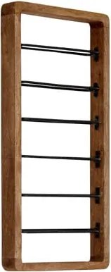 Suport pentru vin de perete pentru 6 sticle maro Sorrento – Light &amp; Living