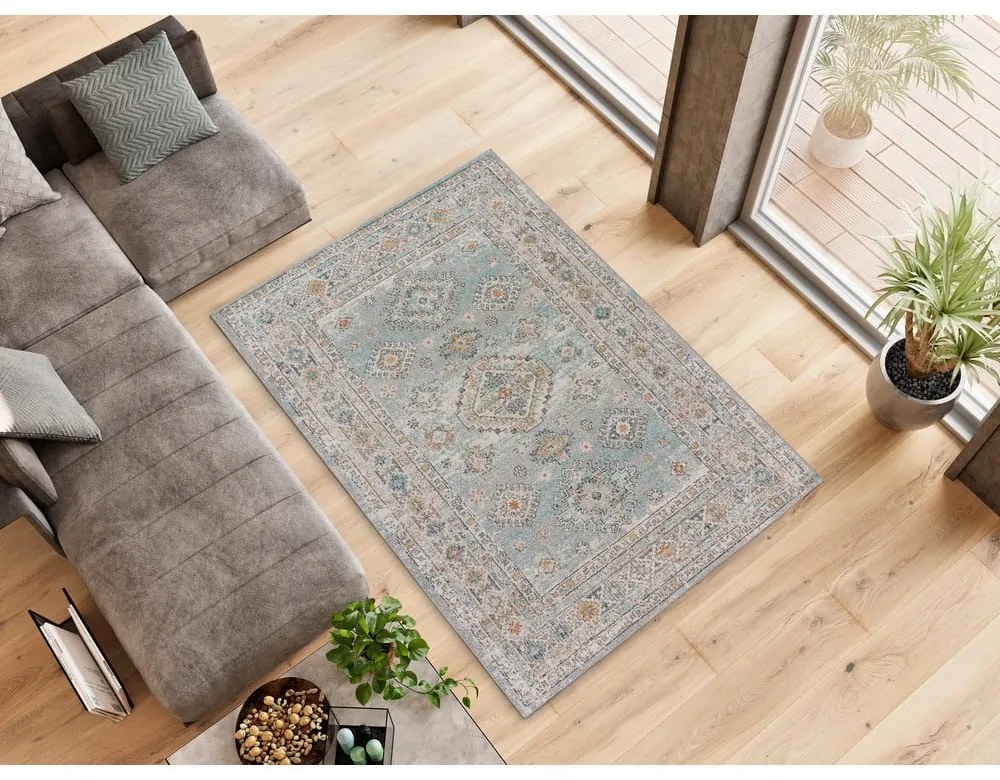 Covor albastru deschis 80x150 cm Parma – Universal