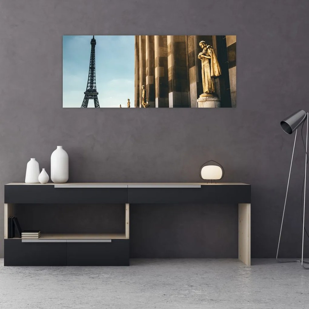 Tabou din piața Trocader, Paris (120x50 cm)