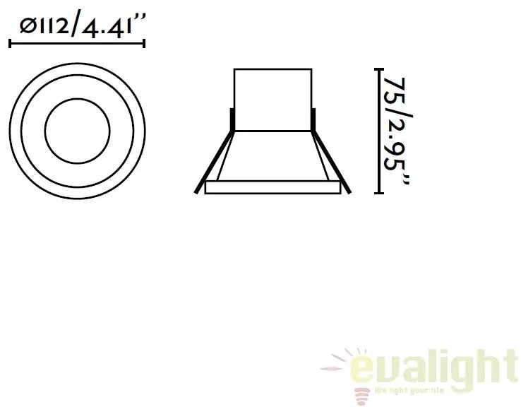 SPOT LED INCASTRABIL MODERN SON-1 8W 42928