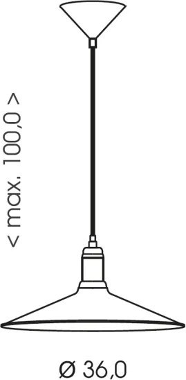 Brilagi - Lustră suspendată pe cablu FORGE 1xE27/60W/230V Ø 36 cm patină/cupru