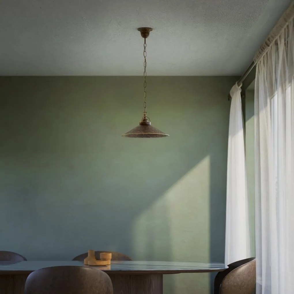 Pendul stil industrial din alama personalizabila Alice 35cm