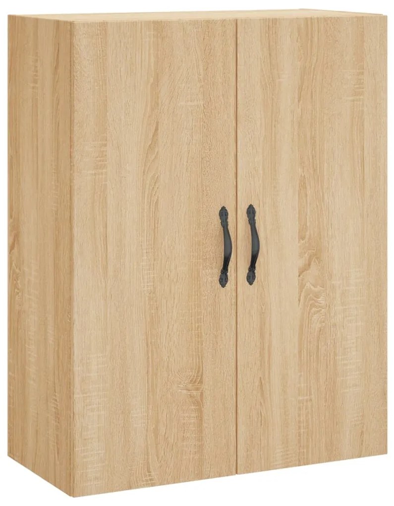 vidaXL Dulap TV pe perete stejar sonoma, 69,5x34x90 cm, lemn prelucrat