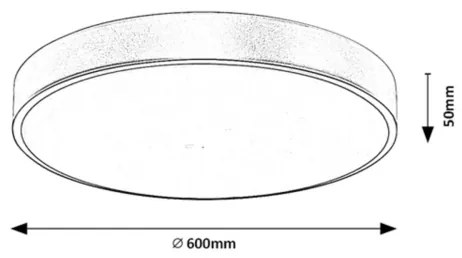 Rabalux 71038 -LED Plafonieră LED dimabilă TESIA LED/60W/230V 3000-6000K+telecomandă