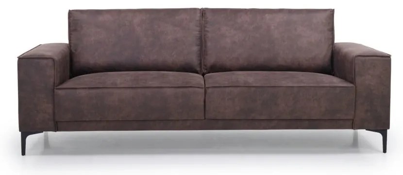 Canapea maro cu tapițerie din imitație de piele 224 cm Copenhagen – Scandic