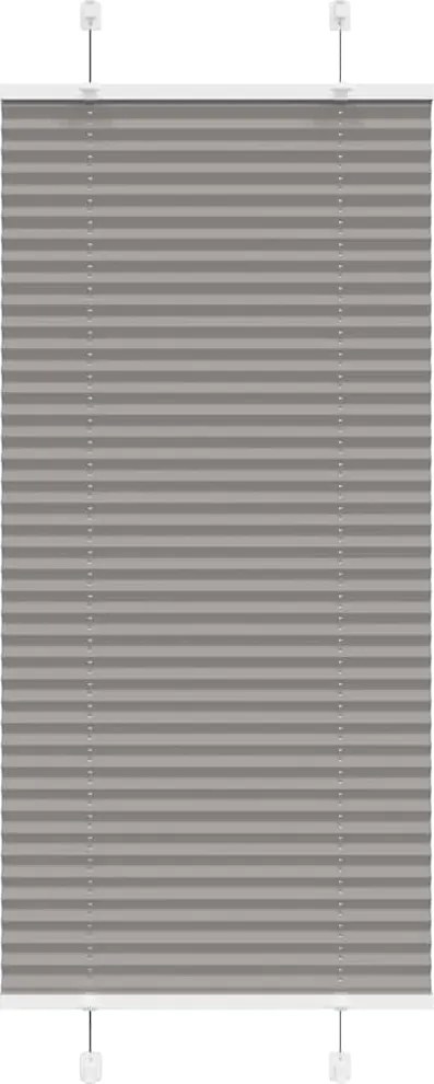 vidaXL Jaluzea plisată Antracit 65x100 cm Lățime țesătură 64,4 cm