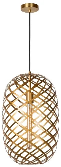 Lustră pe cablu WOLFRAM 1xE27/60W/230V alămie Lucide 21417/32/02